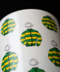 White glossy mug JP McManus